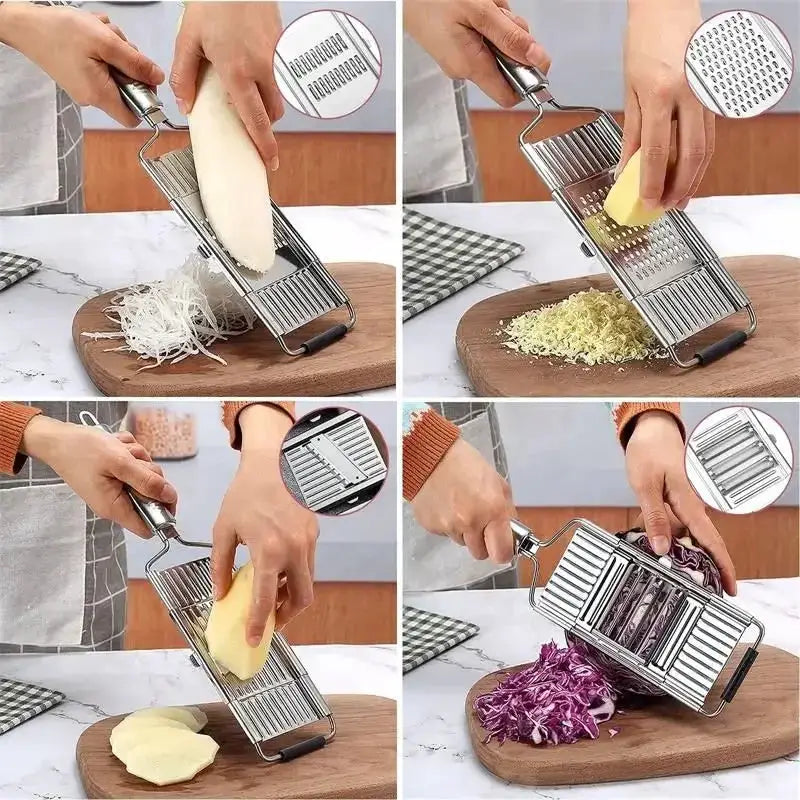 Vegetable Slicer | Stainless Steel | Julienne Grater | Manual