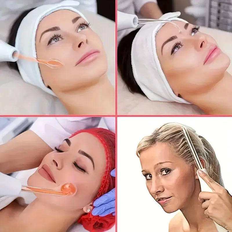 Portable Facial Skin Care Kit | High Frequency 120Khz | 4 Electrode Heads