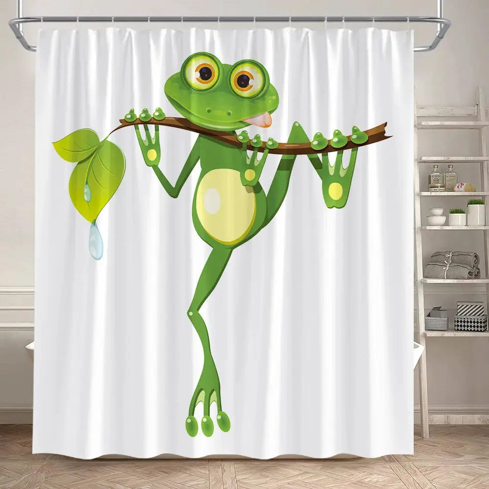 Funny Cartoon Bathing Cats Shower Curtains Cute Animals Pet Cat Kids Bath Curtain Polyester Children Bathroom Decor with Hooks from PriceLows™