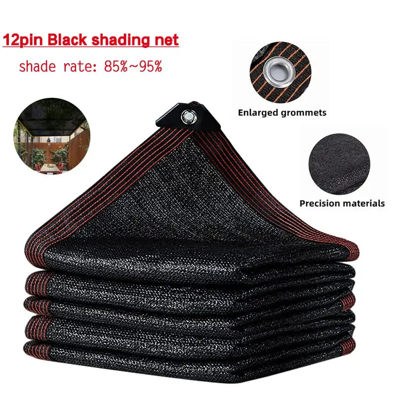 Shade Net | 12 Pin HDPE | Anti Uv | Black Green
