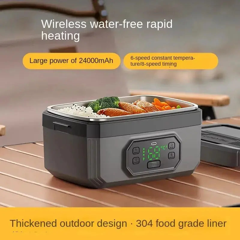 USB Rechargeable Portable Electric Lunch Box Large Capacity Wireless Heating Water- for Students Office Workers Household from PriceLows™