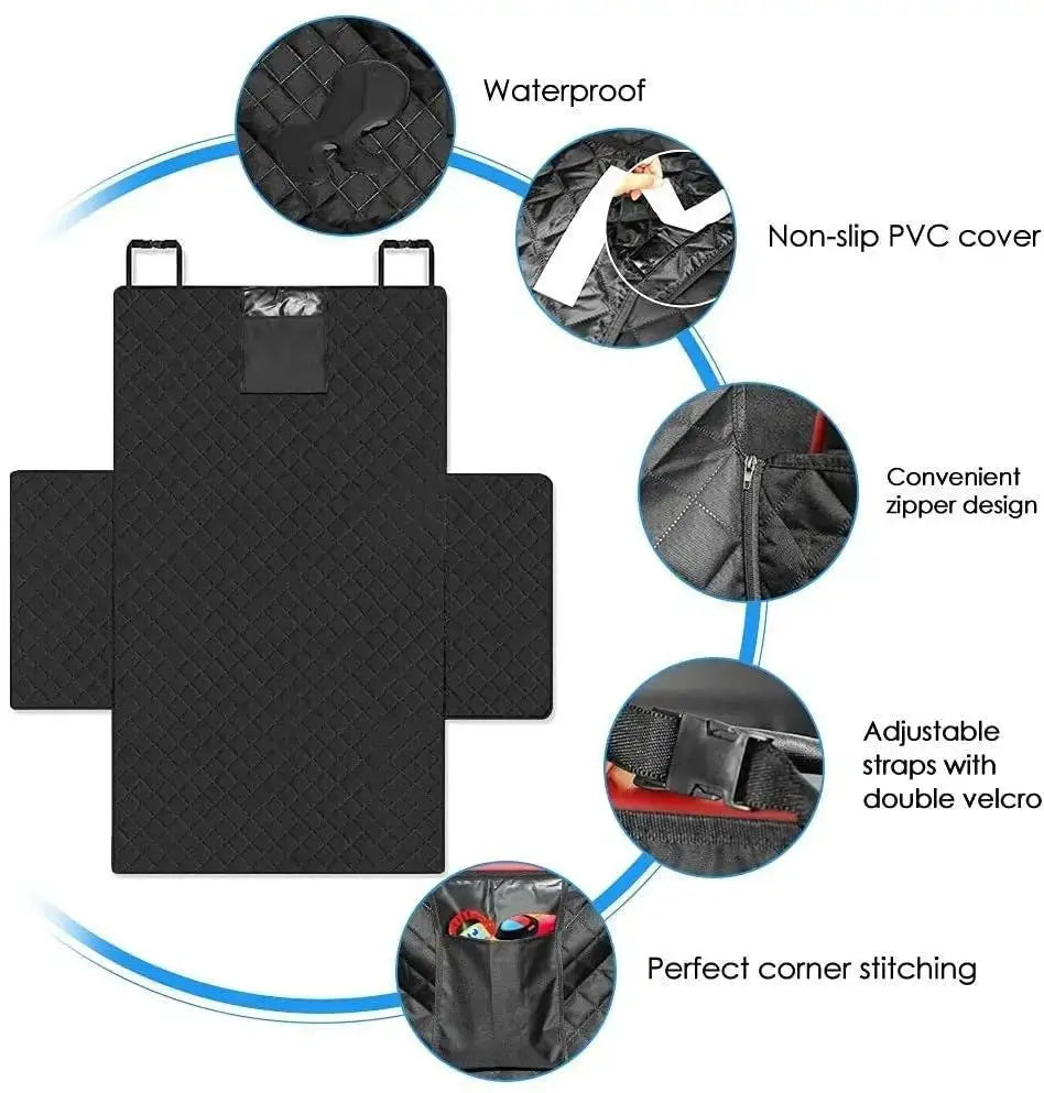 Dog Car Seat Cover | Waterproof | Wear Resistant | Universal Fit