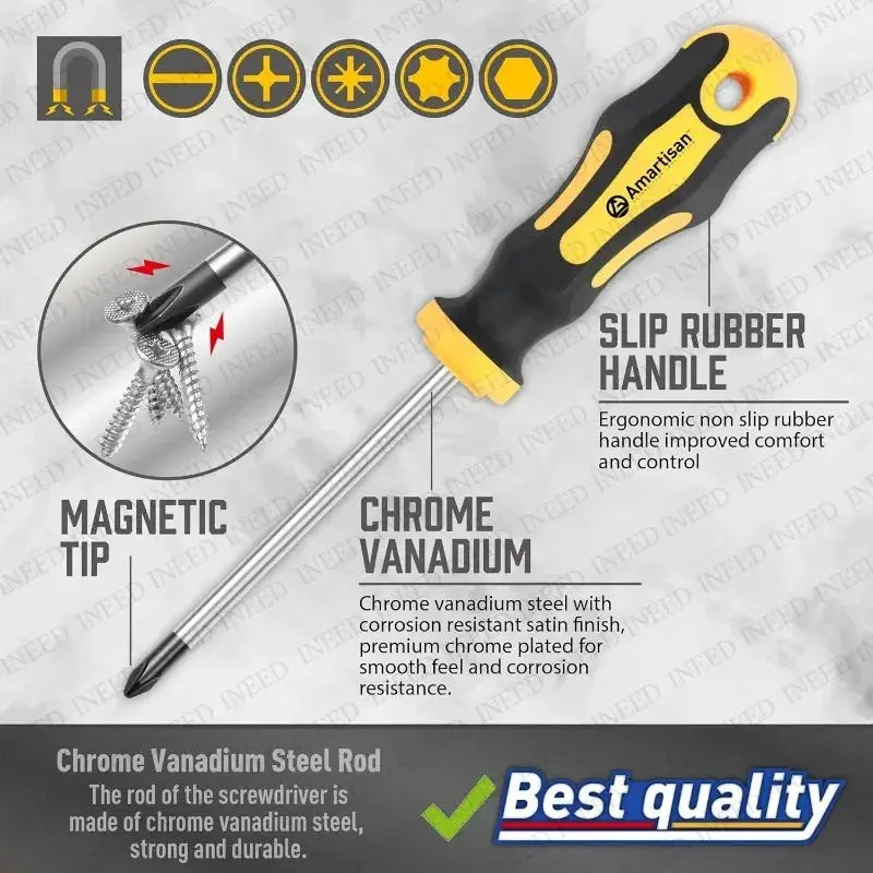 1 set of magnetic screwdrivers with a storage box 43pcs multi-functional screwdriver set a manual repair tool for home use from PriceLows™