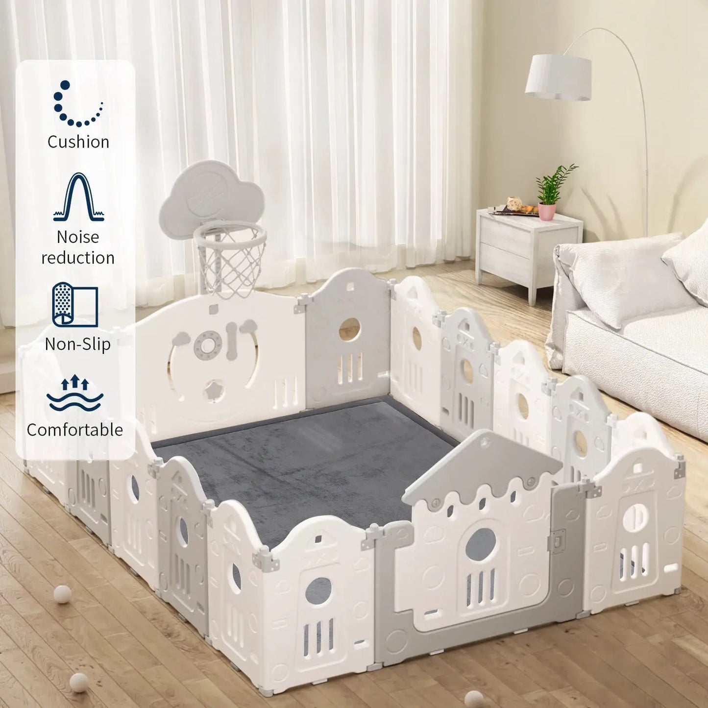 Carpet For Floor 2cm Thick Memory Foam Playpen Mat With Non-slip Bottom For Living Room Soft Velvet Minimalist Carpet Kids Rugs from PriceLows™