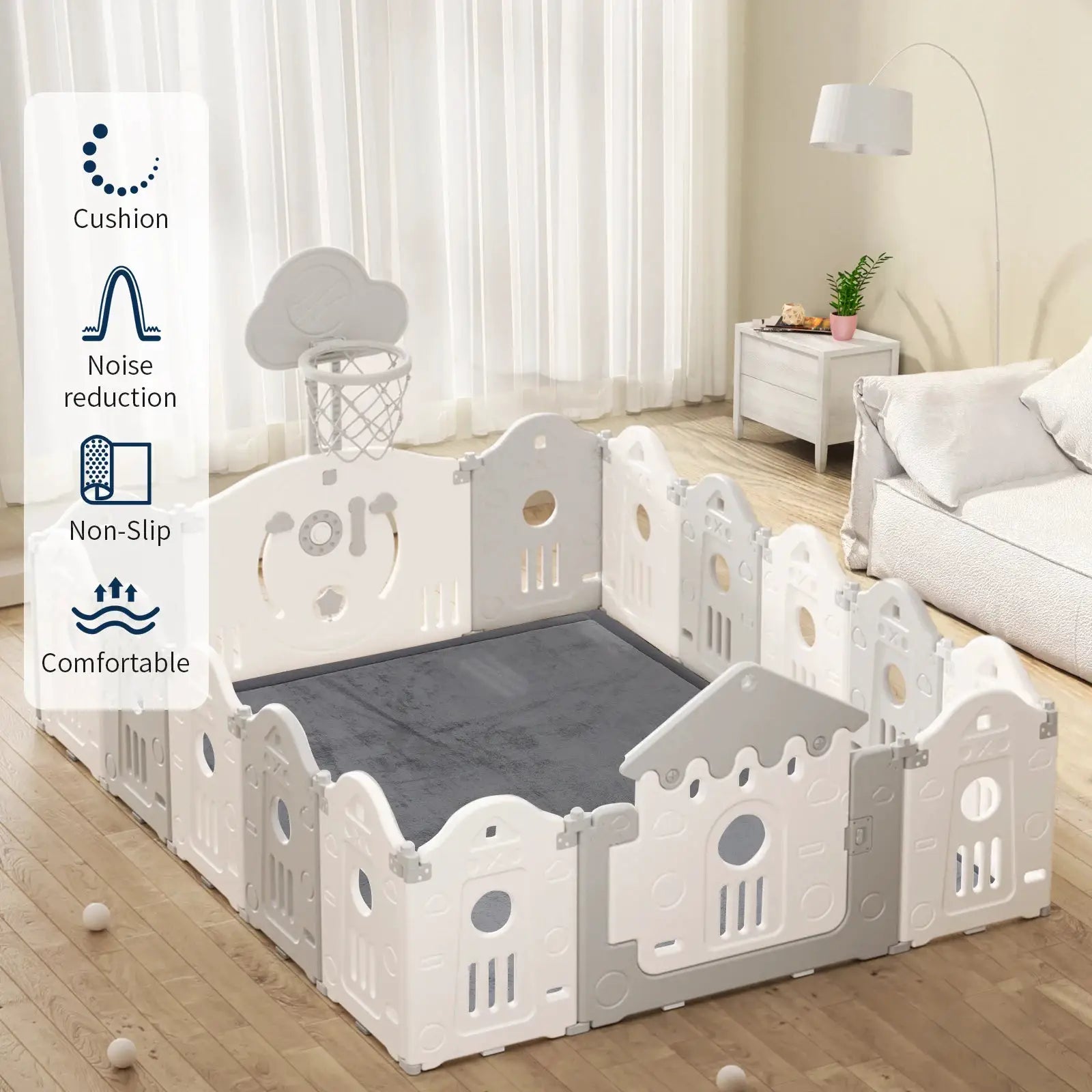 Carpet For Floor 2cm Thick Memory Foam Playpen Mat With Non-slip Bottom For Living Room Soft Velvet Minimalist Carpet Kids Rugs from PriceLows™