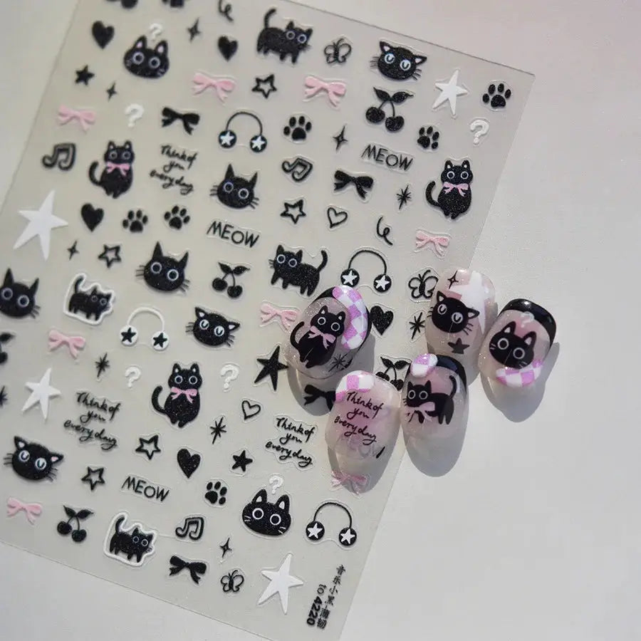 Jelly Halloween Skeleton Stickers Nail Art Cool Evil dark style decorative Nails Sticker DIY Trendy Manicure Ornaments Supplier from PriceLows™