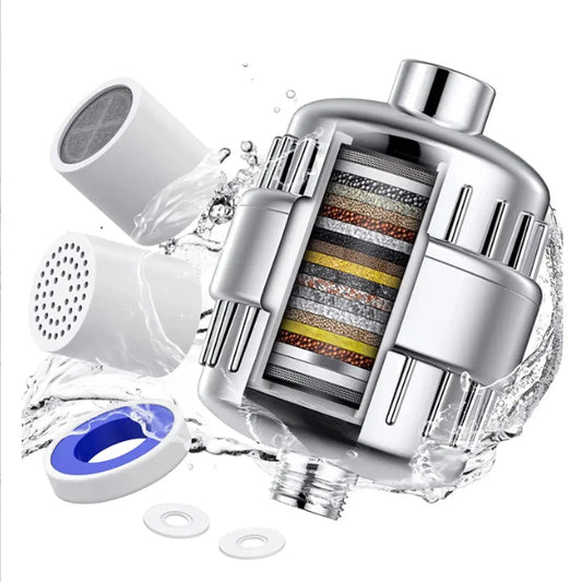 15-20 Stages High Output Shower Water Filter Remove Chlorine Heavy Metals Filtered Showers Headhower Head Soften For Hard Water from PriceLows™