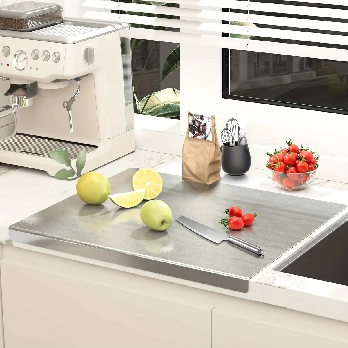 Stainless Steel Cutting Board | Heavy Duty | Non Slip | Food Grade
