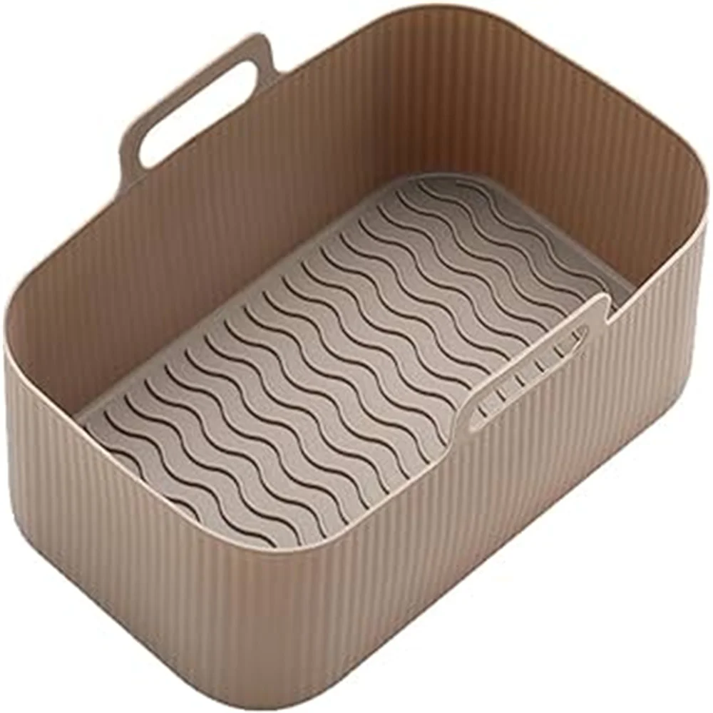 Silicone Air Fryer Liners | 7.67 x 4.92 in Square | Reusable Mats | Ninja DZ201