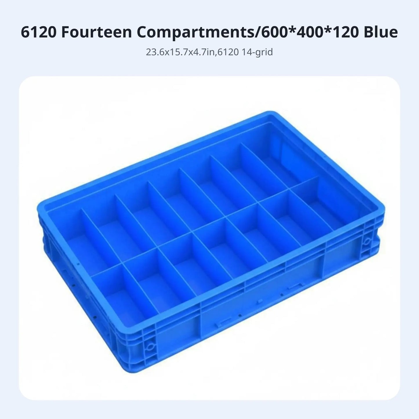 Multi-Compartment Box Compartmented Design Stackable Component Container Space-Saving sturdyDuty for Technicians, Workshop from PriceLows™