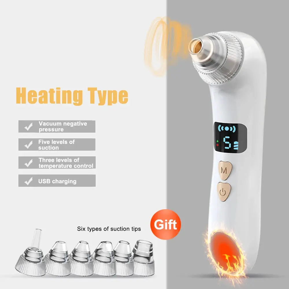 Smart Visual Blackhead Remover Hot and Cold Compress Acne Cleaner Sturdy Blackheads Acne Remover Face Deep Cleansing with Camera from PriceLows™