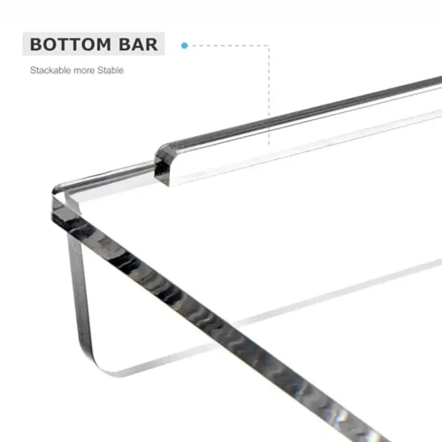 Stackable Letter Tray | Material: Acrylic | Color: Clear | 2-Pack