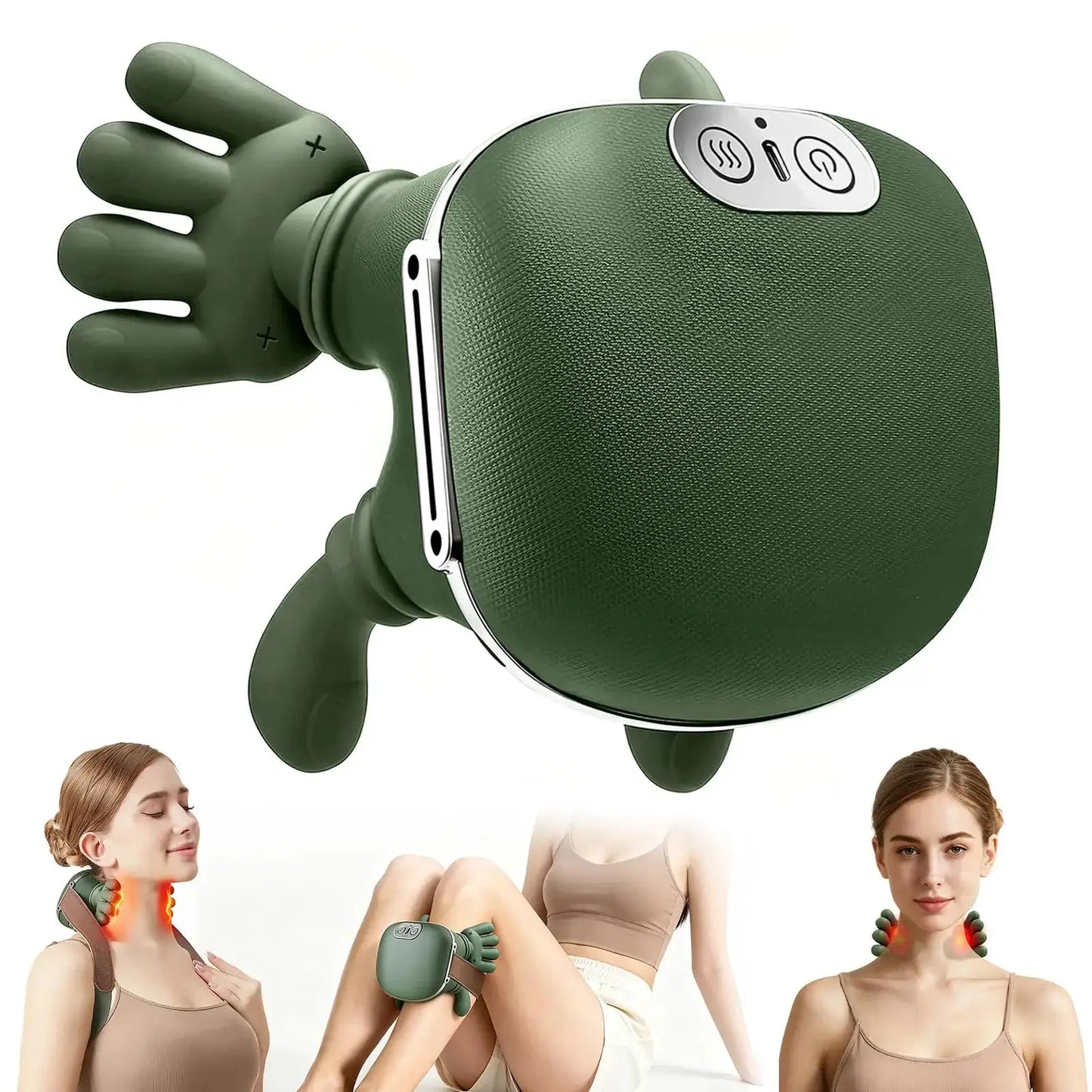 4D Electric Cervical Massager | Heating | Cordless Neck Massager