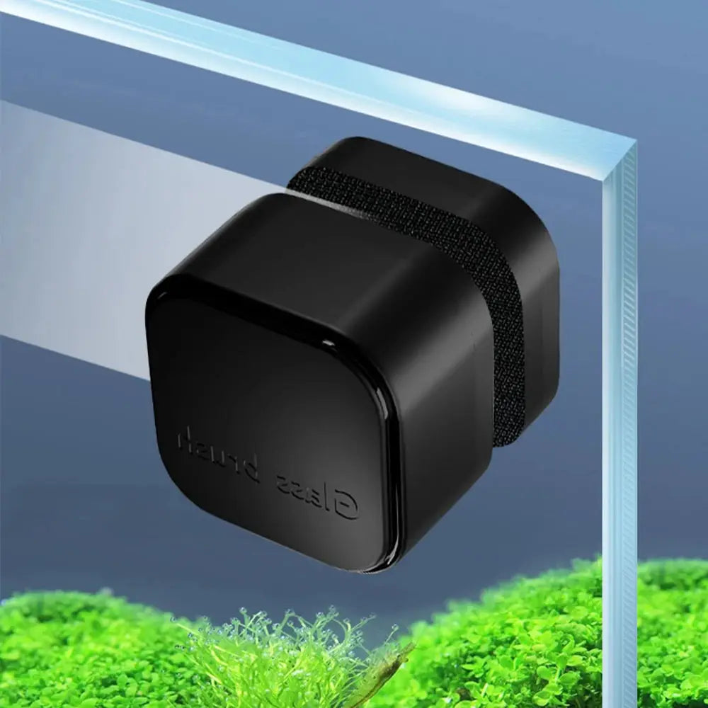 Aquarium Glass Cleaner | Fits Tanks Under 6Mm Thick | Mini Square Design