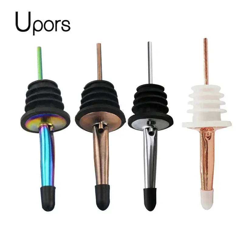 UPORS Wine Pourer 2/3Pcs Stainless Steel Alcohol Liquor Spouts Bottle Dispenser Wine Bottle Stopper with Cap Wine Accessories from PriceLows™