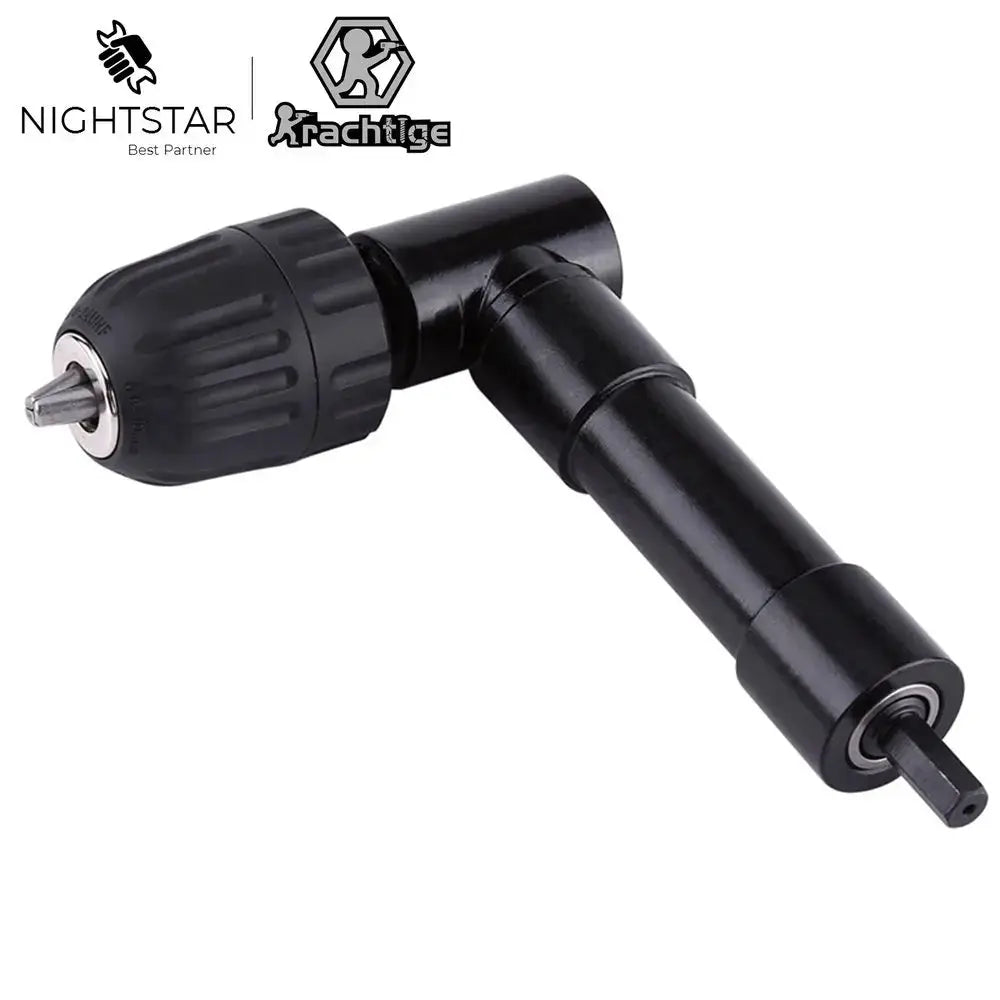 90 Degree Right Angle Keyless Chuck Impact Drill Adapter Electric Power Cordless Drill Attachment Angle Adaptor MAX/ 25N*m from PriceLows™