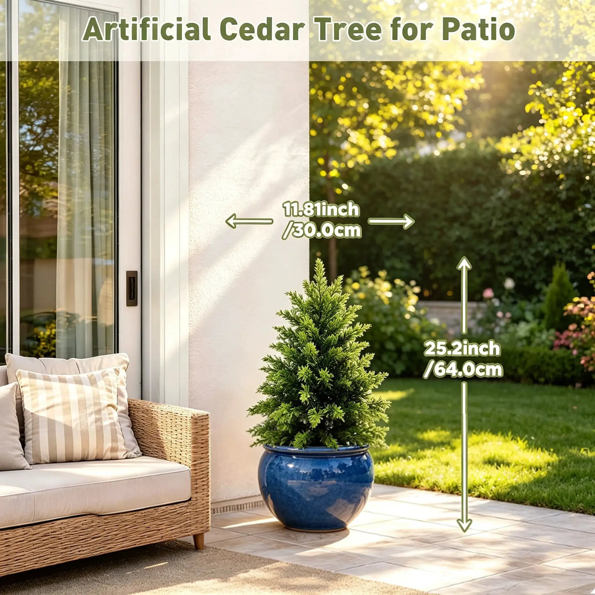 Artificial Cedar Topiary | UV Resistant | Faux Evergreen | 2 To 6 Feet