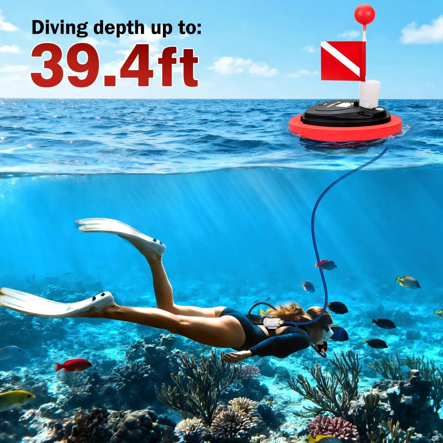 Diving Ventilator | Depth 10M | Battery Life 3.5H | 52500mAh/70000mAh