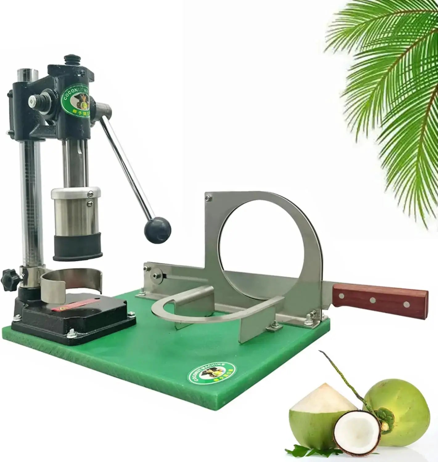 Manual Coconut Opener Machine, Commercial Desktop Stainless Steel Coconut Peeler Tool Scraper for for Kitchen Bar Home Use from PriceLows™