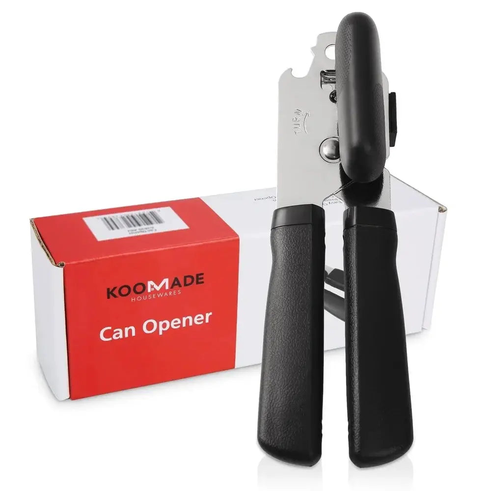 Integrated Manual Can Opener with Built-in Bottle Opener Ergonomic Grip Smooth Cutting Safe Design Multifunctional Kitchen Tool from PriceLows™