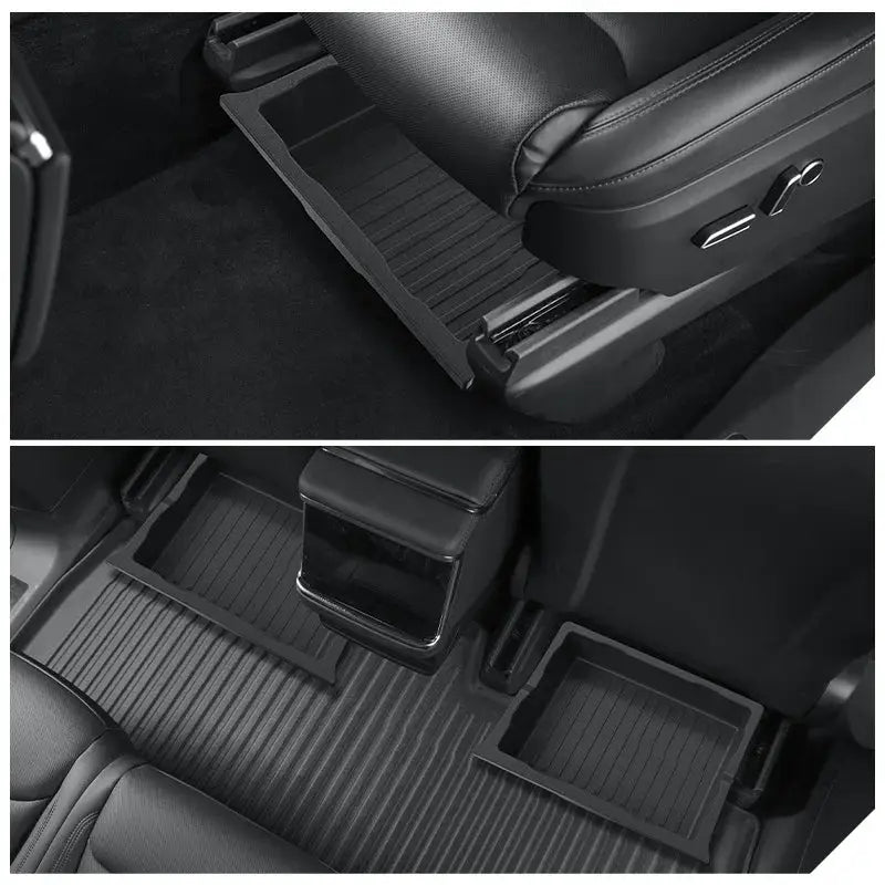 Underseat Storage Box for Tesla Model X Car Seats Drawer TPE Hidden Storage Box Push Pull ModelX Car Interior Accessories 2025 from PriceLows™