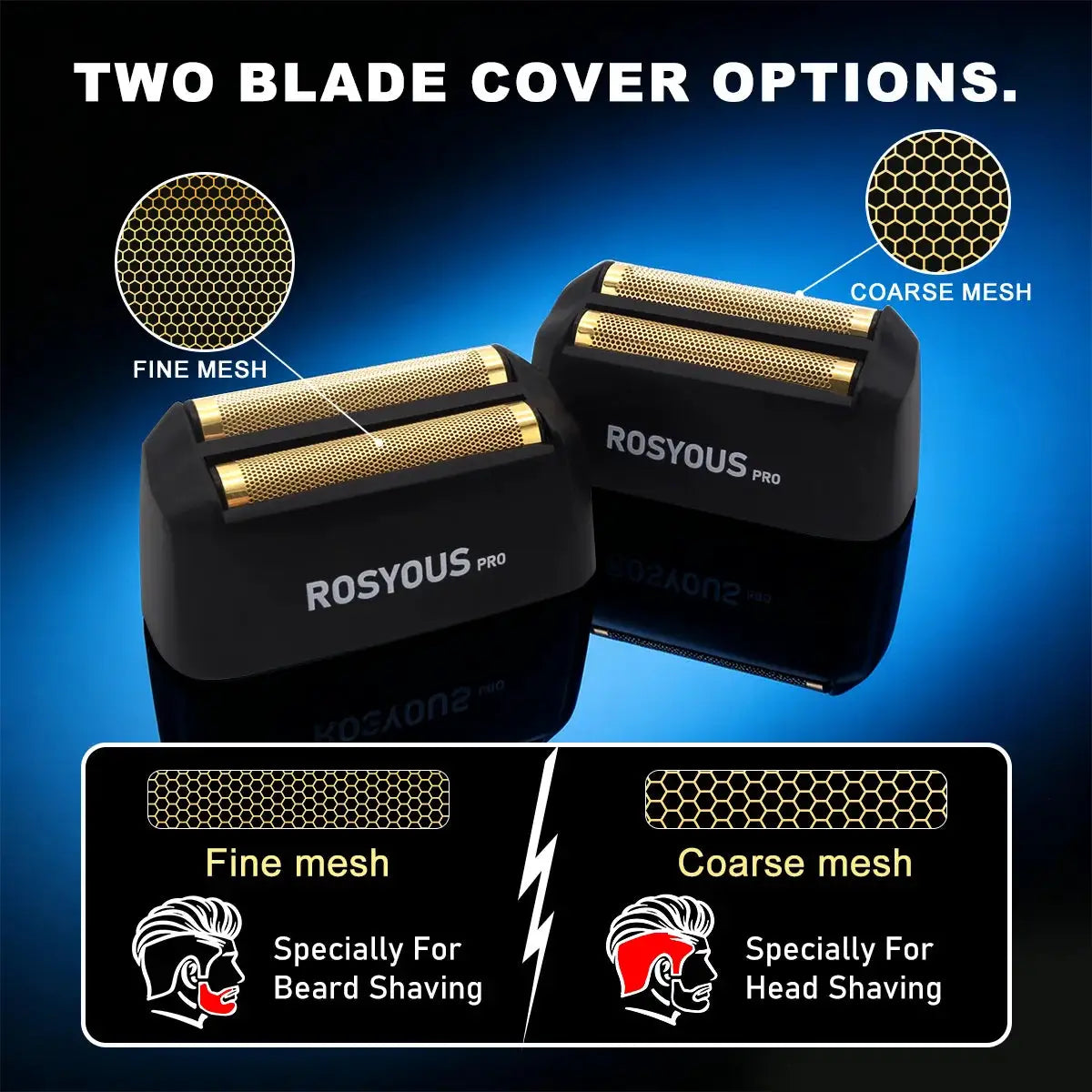 Men's Electric Shaver | 999W Motor | Dual Foil Head | Rechargeable