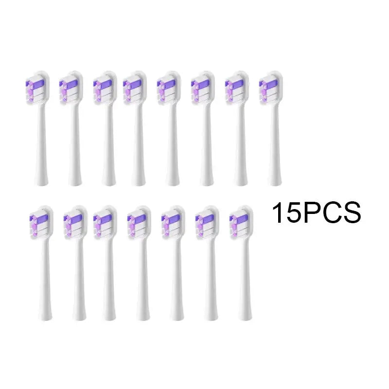 15pcs Brush Head Compatible with LaiFen LFTB01-P-A-S Sonic Electric Toothbrush Vacuum Packaging from PriceLows™