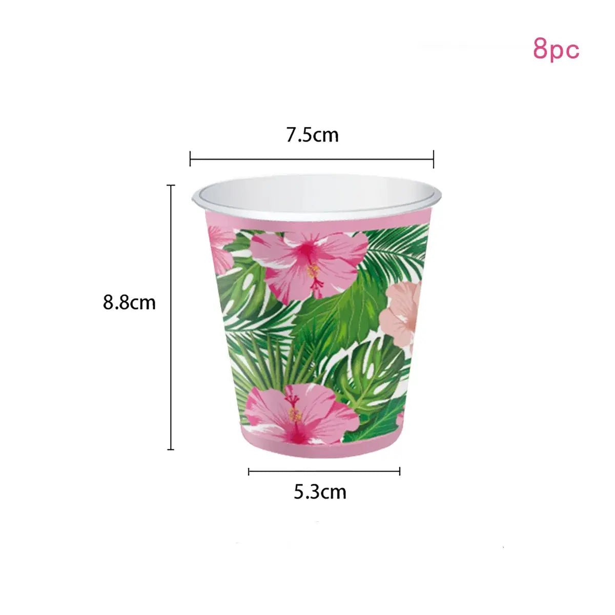 Hawaiian Aloha Tableware Set Summer Party Paper Plates Cups Napkins
