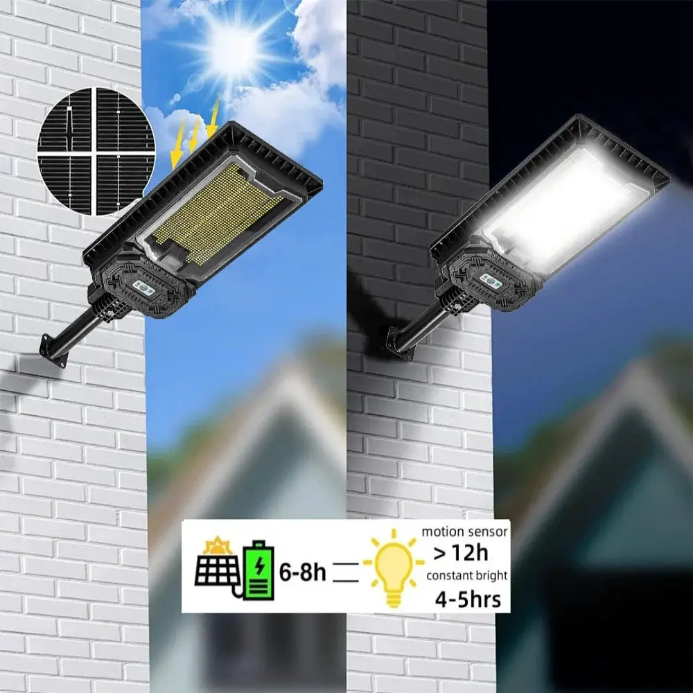 9000mah High Power Solar Light Outdoor 1478 LED Solar Street Light Dusk to Dawn Waterproof For Garage Garden Terrace Wall Lamp from PriceLows™