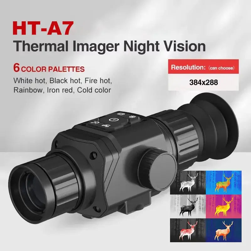 Hot Selling Thermal Monocular HT-C8 35mm Lens Hunting Thermal Imaging Telescope, with Night Vision Monocular GR225 HT-A7 from PriceLows™