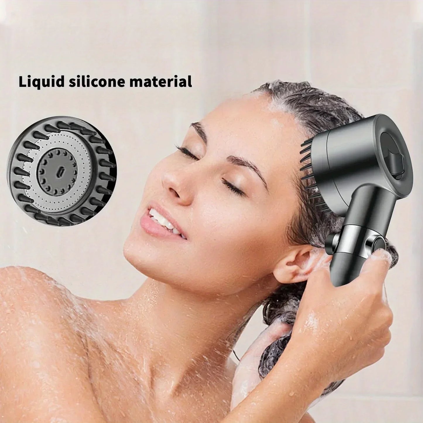 Handheld Shower Head | 3 Spray Modes | 12 Water Softener Filters | Standard