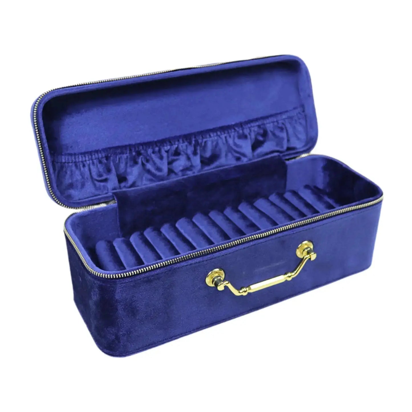 Bracelet Case Jewelry Organiser 15 Slots Gift Velvet Portable Presentation Box for Retail Stores Anniversary Art Craft Fairs from PriceLows™