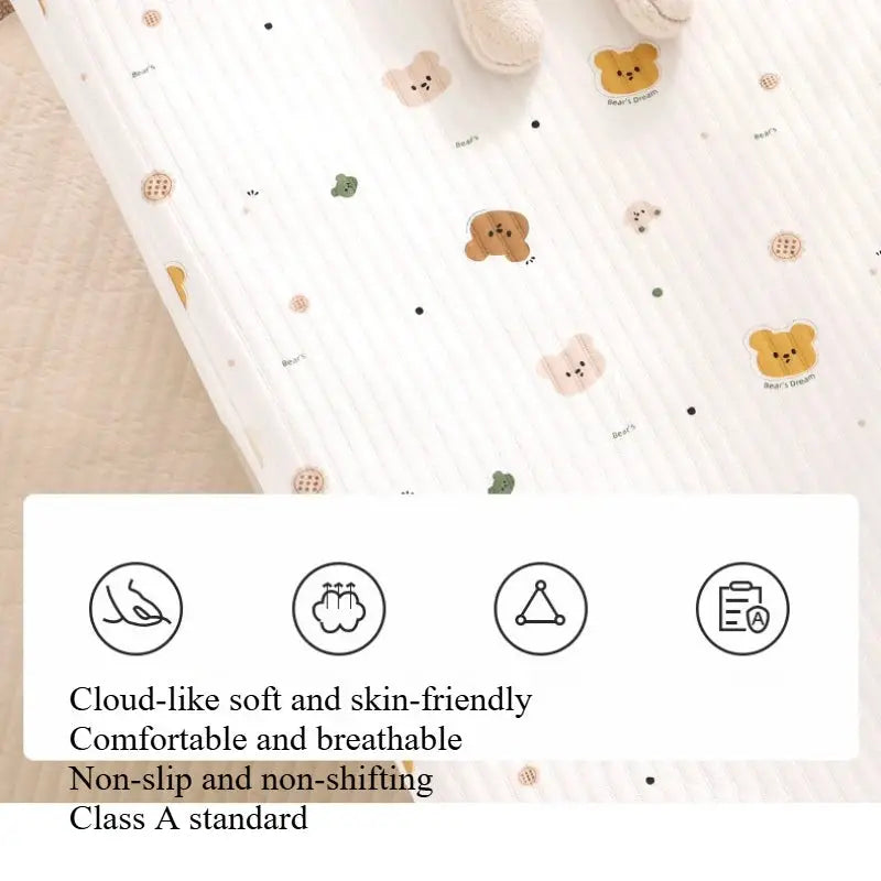 Newborn Cotton Soft Fitted Crib Sheet Baby Cute Animal Print & Halloween Mattress Cover Young Kids Bedding for Four Seasons from PriceLows™