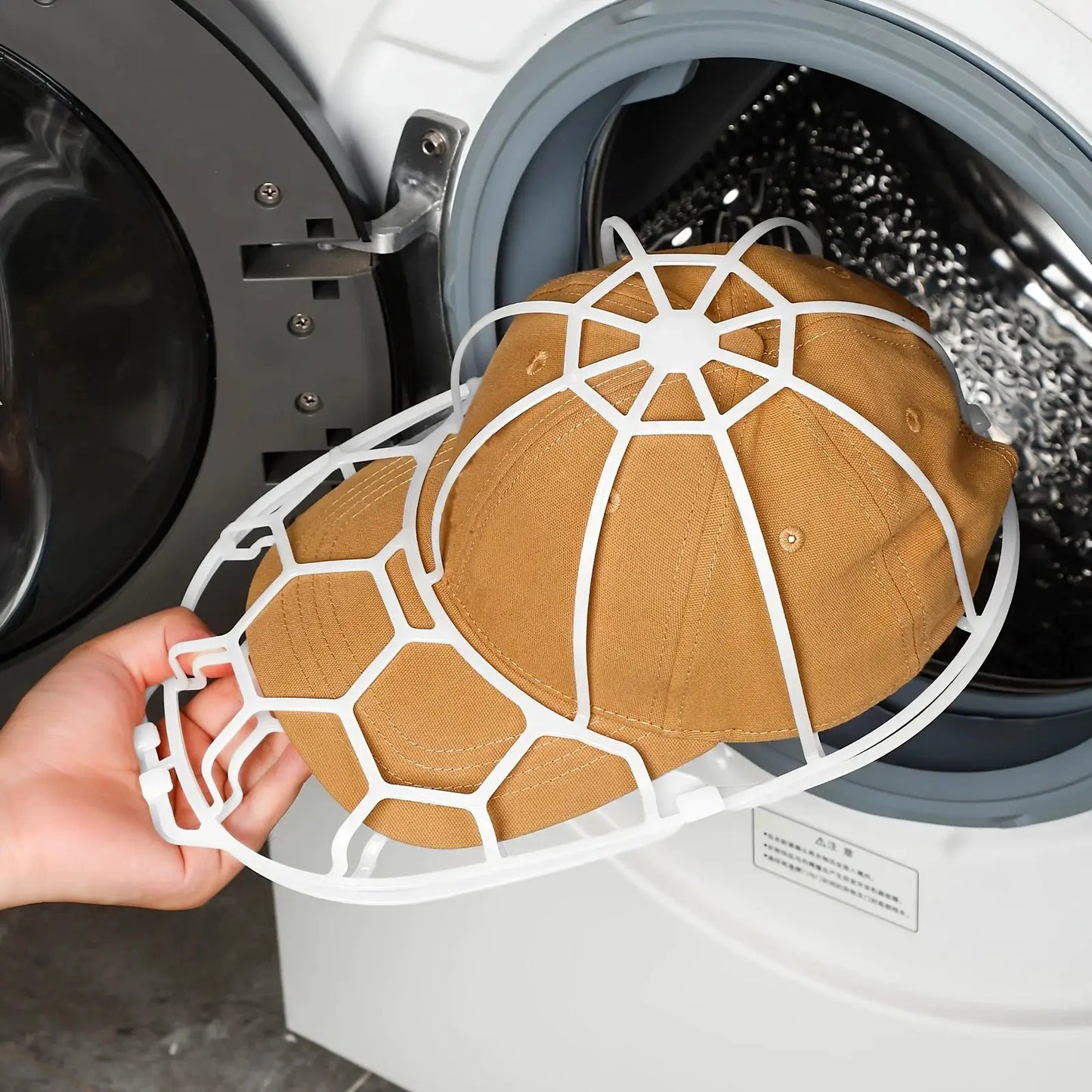 Hat Washing Laundry Bag | Heavy Duty Pvc Frame | Reusable Design | Fits All Caps