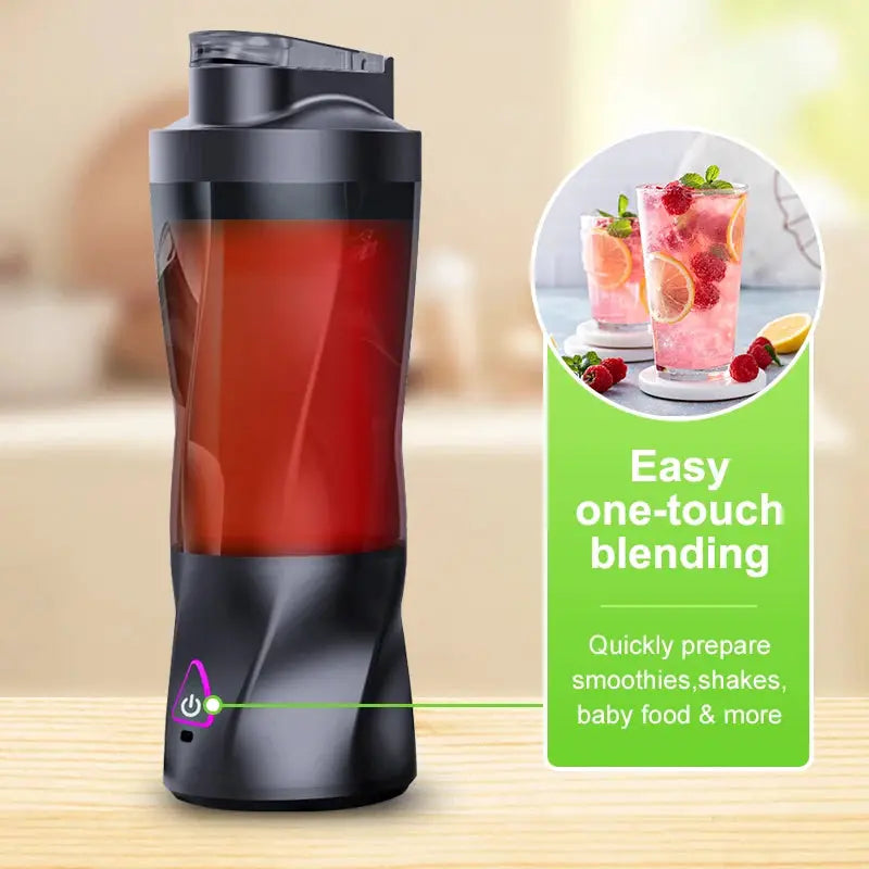 Electric Portable Juicer Fresh Fruit Mixer 700ML Multifunctional USB Rechargeable Shakes Smoothie Blender Outdoor Mixing Cup from PriceLows™
