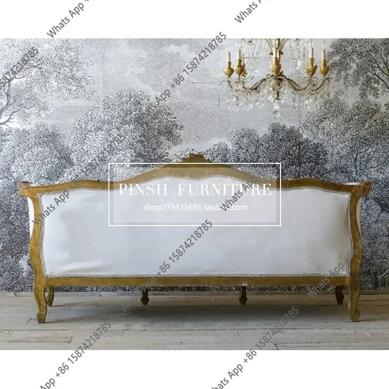Fabric Sofa | Carving Flower Design | Fabric Upholstery | S Shaped Customizable