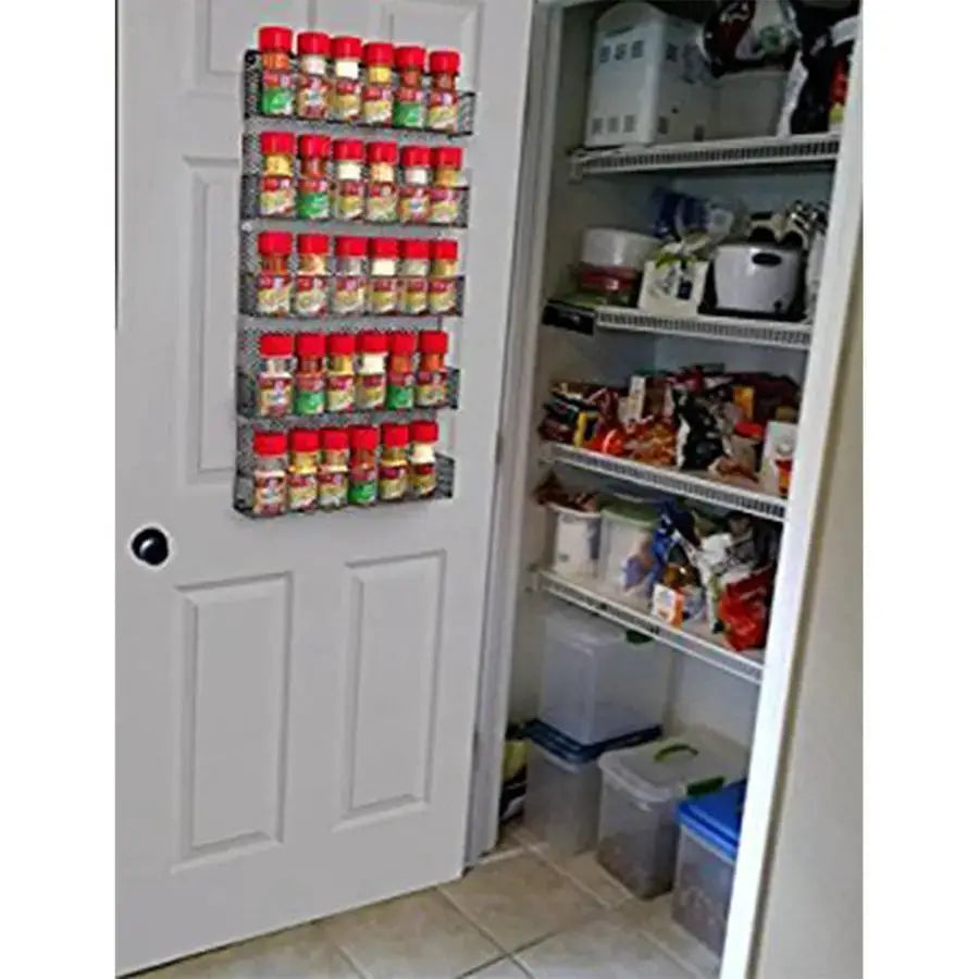 Rack Organizer SpaceSaving WallMount 5Tier Wire Shelves for Pantry or Cabinets Kitchen Organization and Storage by HomeComplete from PriceLows™