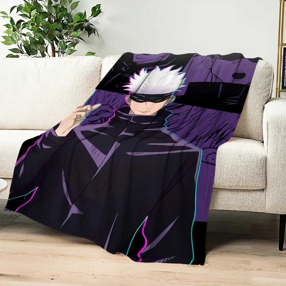 Blanket | Polar Fleece | Printed Anime Pattern | Small