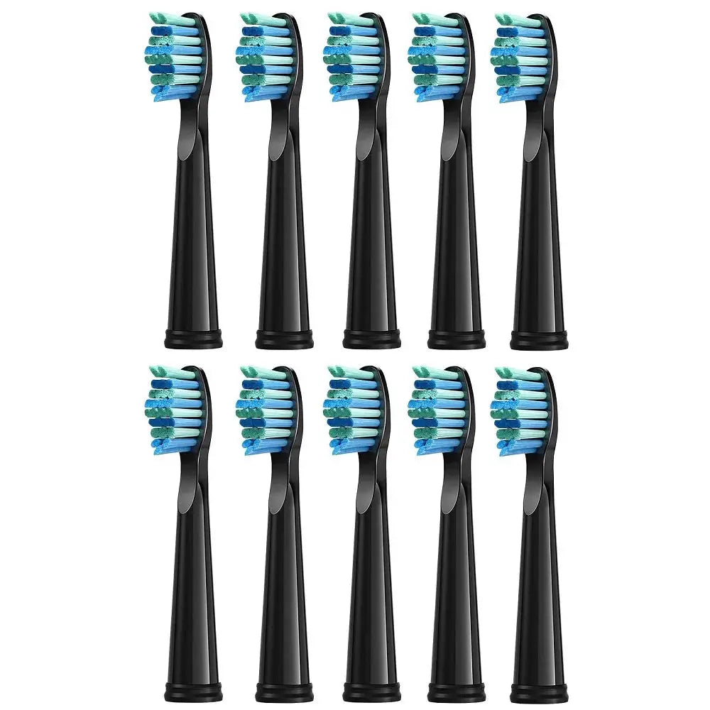 10 Pcs Replacement Brush Heads For Seago/Fairywill Electric Toothbrush Head Dupont Bristle Brush Refill Efficient Tooth Cleaning from PriceLows™
