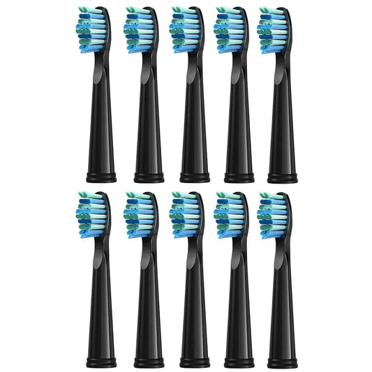 10 Pcs Replacement Brush Heads For Seago/Fairywill Electric Toothbrush Head Dupont Bristle Brush Refill Efficient Tooth Cleaning from PriceLows™