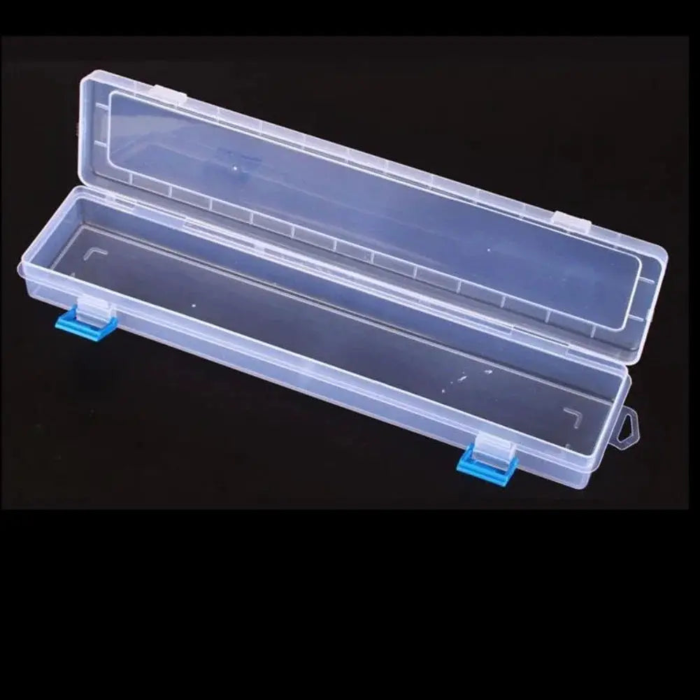 White Storage Box 33x7x3.5cm Organizer for Painting Brushes Watercolor Pens Art Crafts Sewing Drawing Hand Tools Protective Case from PriceLows™