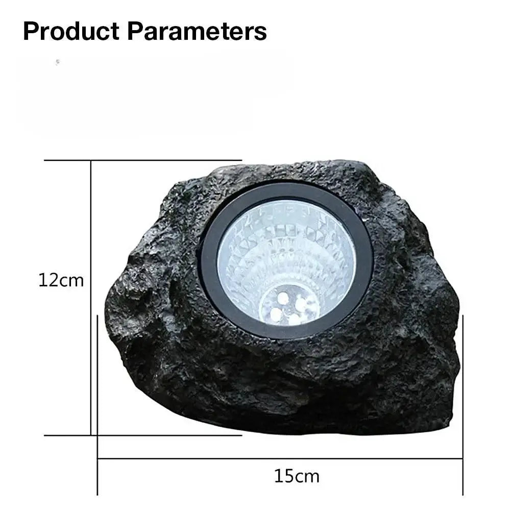 Warm/Cold White Stone Solar Powered Landscape Light Garden Light for Waterproof Outdoor Garden Lawn Pathway Patio Tree Decor from PriceLows™