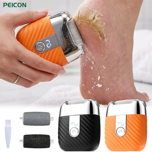 Electric Foot Grinder Rechargeable Automatic Portable Foot Callus Remover Rubbing Pedicure Polishing Hard Dead Skin Removal Tool from PriceLows™