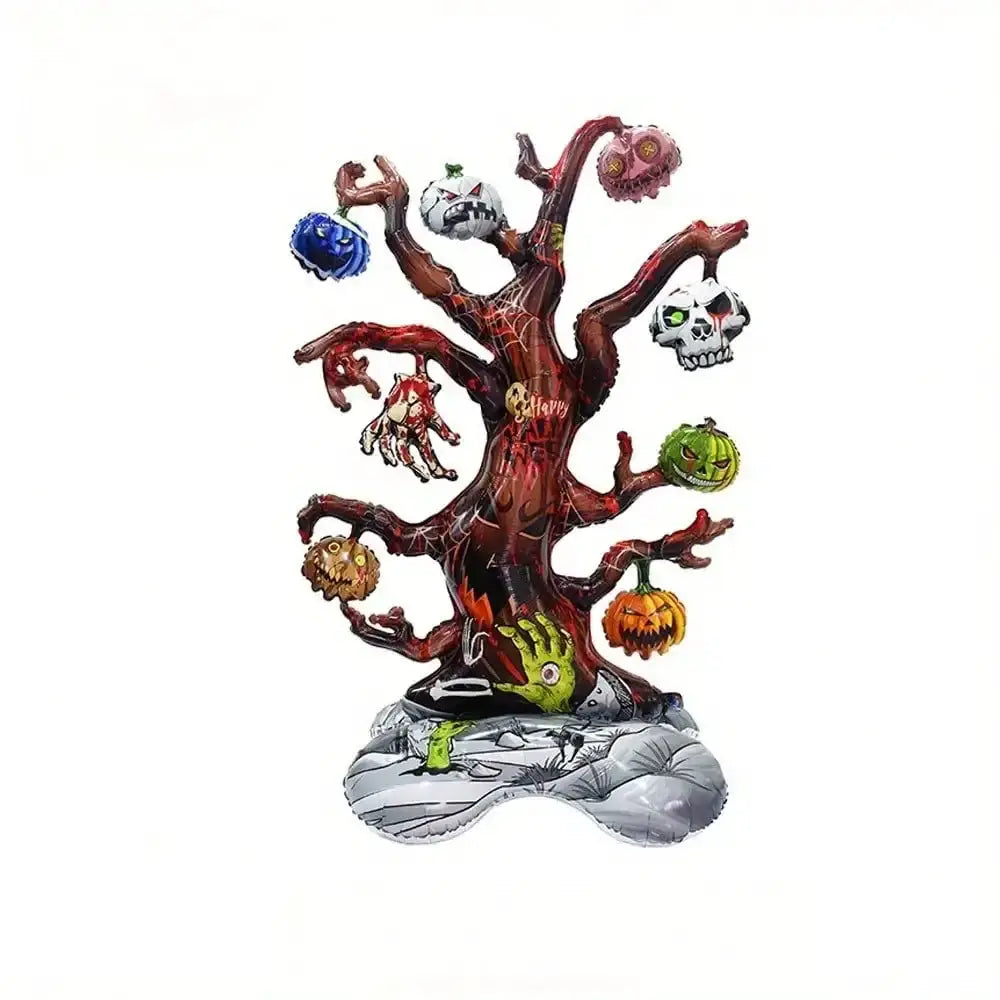 Standing Halloween Foil Balloon | 3D Self Standing | Spooky Tree Design