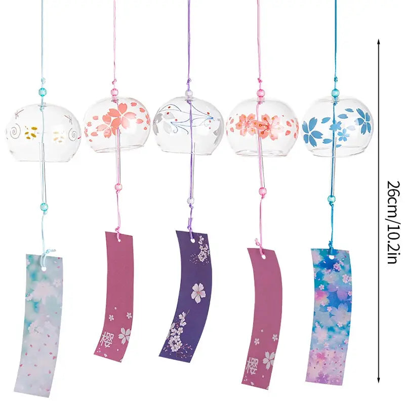 Japanese Windchime Huling Landscape Bell Glass Crystal Bell Wind Hanging Ornament Garden Landscape Japanese Wind Bell Decor 후우링 from PriceLows™