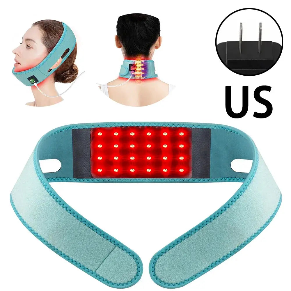 Neck Heating Wrap | 660nm Red Light | 850nm Infrared | Firming Skin Care