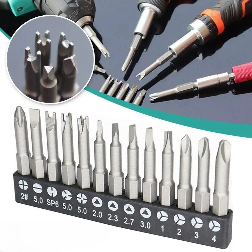 5/7/13Pcs Special-shaped Screwdriver Set 50mm U-shaped Y Shape Triangle Inner Cross Three Points Phillips Slotted Screwdriver from PriceLows™