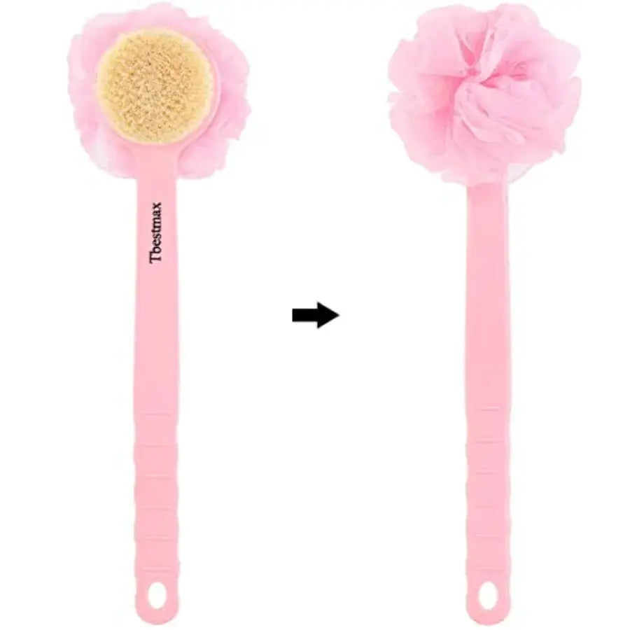Loofah Back Scrubber | Long Handle | Soft Mesh Sponge | One Size