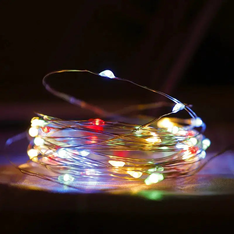 Fairy Lights Battery Operated Wedding Centerpiece Table Decorations Party Christmas Silver Wire String Lights Battery Powered from PriceLows™