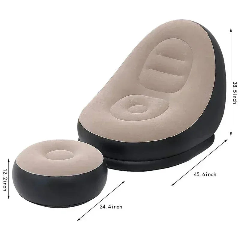 Inflatable Sofa Chair | Foldable Recliner | Indoor Outdoor Use